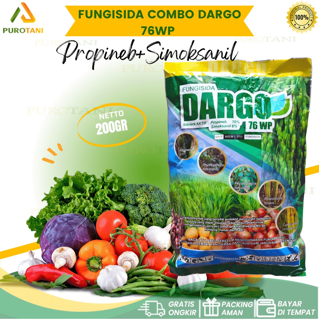 Fungisida Combo Dargo 76WP 200 GR