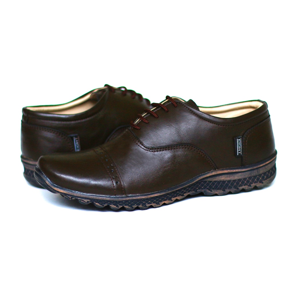 BURAY X SEPATU FORMAL PANTOFEL KULIT PRIA ASLI CASUAL KERJA KANTOR ORIGINAL BLACK BROWN FASHION TRANDY MURAH - Sepatu Pantofel Pria Resmi Oxford Tali Hitam Casual Formal Kuliah Kondangan Kerja Guru