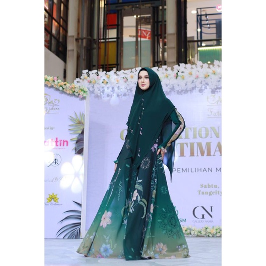GAMIS KAMALIA SET SYARI BY ELDEENA ORIGINAL
