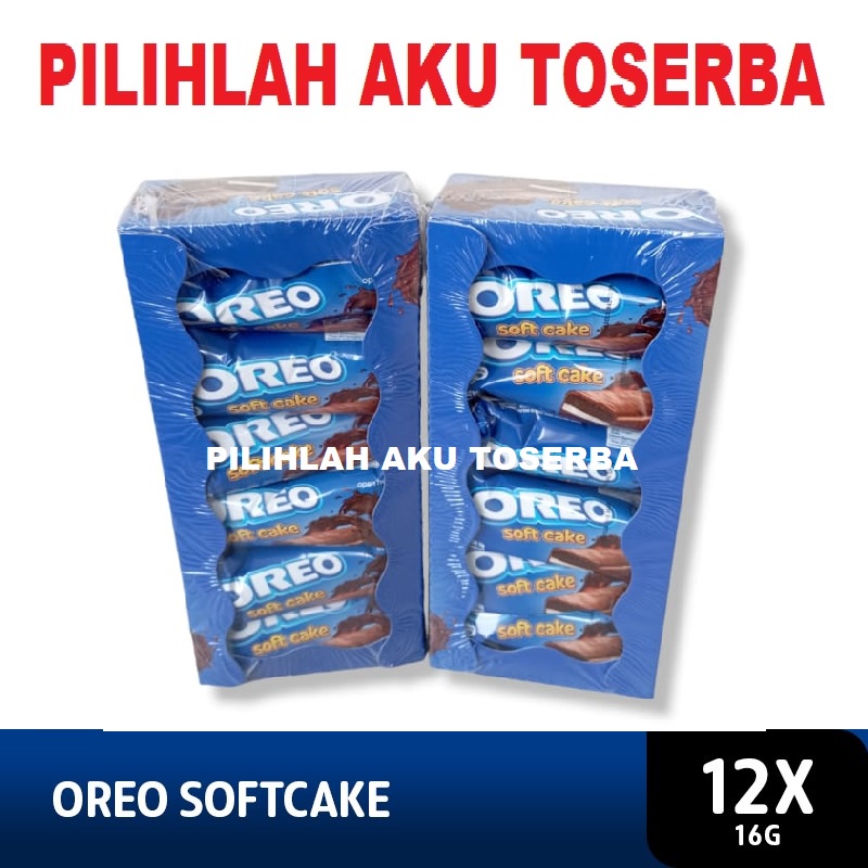 Oreo Soft Cake Bolu Cokelat 16 gr - 1 Box Isi 12 pcs ( HARGA 1 BOX )