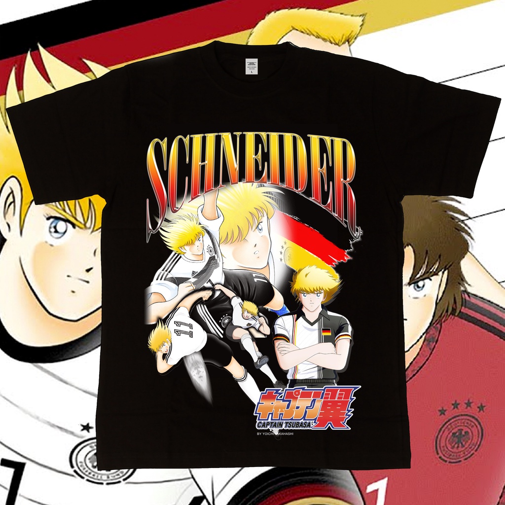 Animood - Tshirt Karl Heinz Schneider Germany Captain Tsubasa World Cup Homage Series