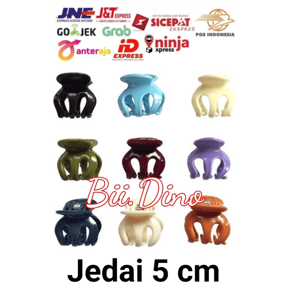 Jedai Besar Tebal 5cm Jepitan Rambut Badai 3 Gigi Cakar Bangkok Korea Aksesoris 5 cm Glossy