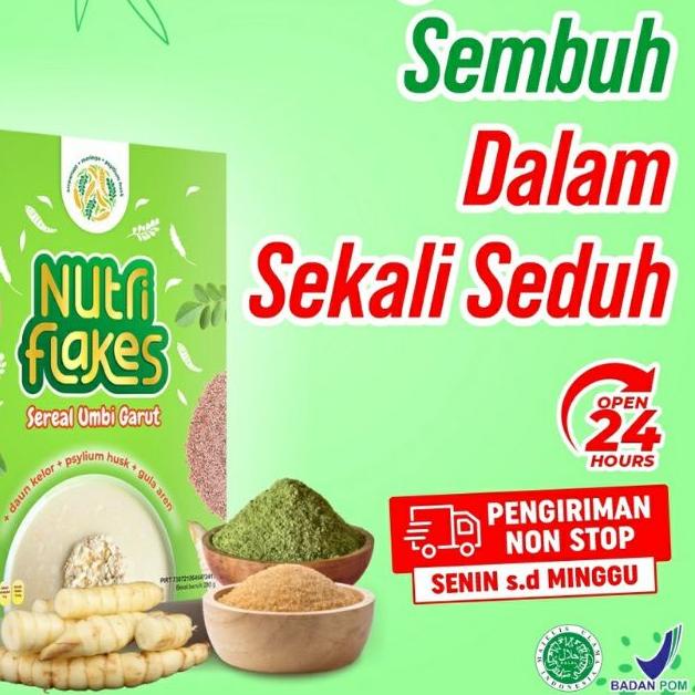 

PREMIUM!! Nutriflakes Sereal - Cereal Ekstrak Daun Kelor Solusi Atasi Asam Lambung Maag Akut Diet Tingkatkan Antibody Imunitas Tubuh Diskon,.,..