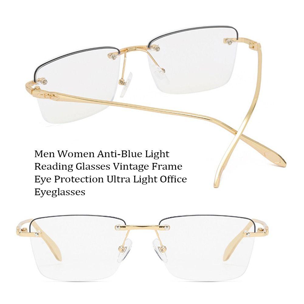 Populer Kacamata Baca Pria Wanita Frame Engsel Anti-Blue Light