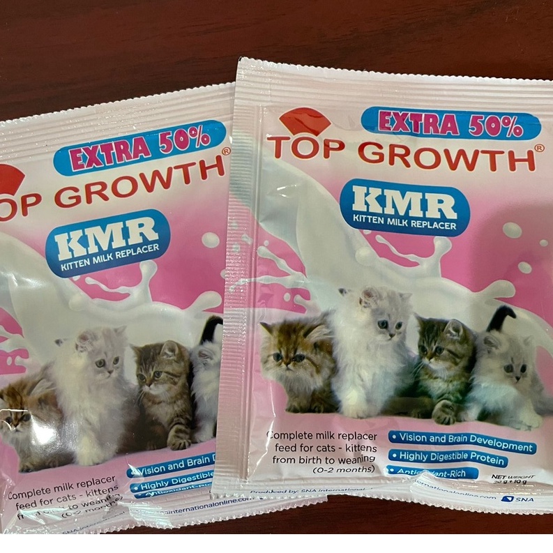 TOP GROWTH susu kucing kitten 0 - 3 bulan sachet 30 gr