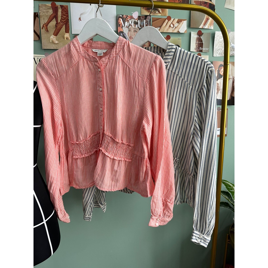 peplum cotton shirt