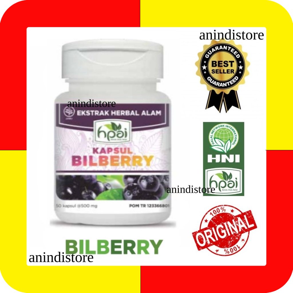 Jual [AND01] BILBERRY obat herbal mata retina vitamin A HNI HPAI