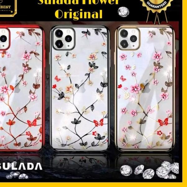 CASE IPHONE 11 / 11 PRO / 11 PRO MAX SULADA FLOWER MOTIF ORIGINAL - Hitam, IP 11