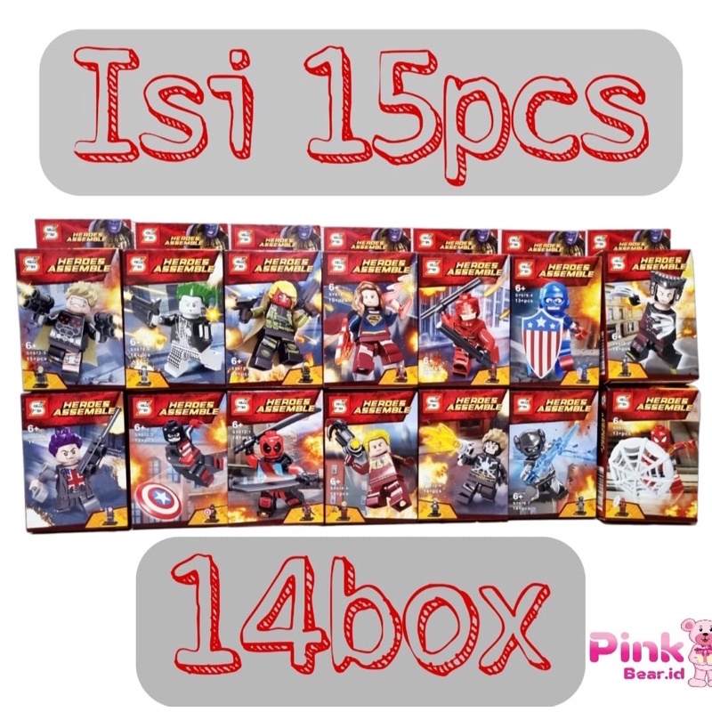 MAINAN LEGO FIGURE AVENGERS SERIES END GAME SET ISI 1PCS
