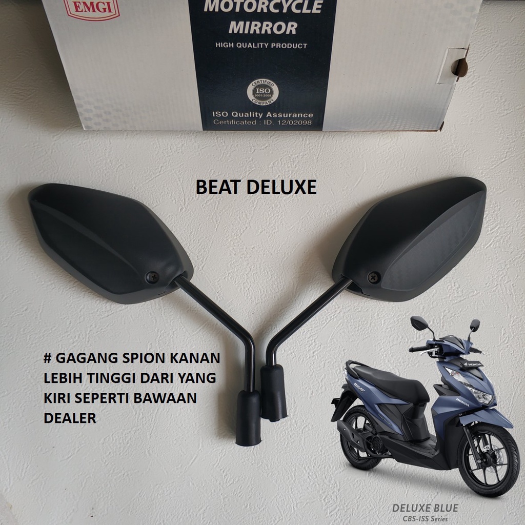 Spion HONDA BEAT DELUXE BEAT STREET TH 2020 - SEKARANG Model Standar Kualitas Ori Merk EMGI 9234