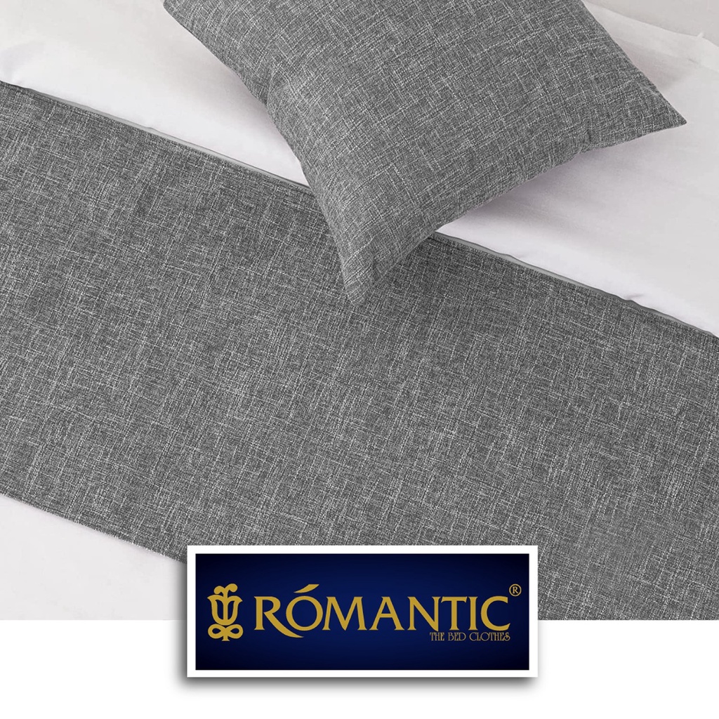 Bed Runner / Selendang kasur Abu Muda by ROMANTIC standard Hotel minimalis