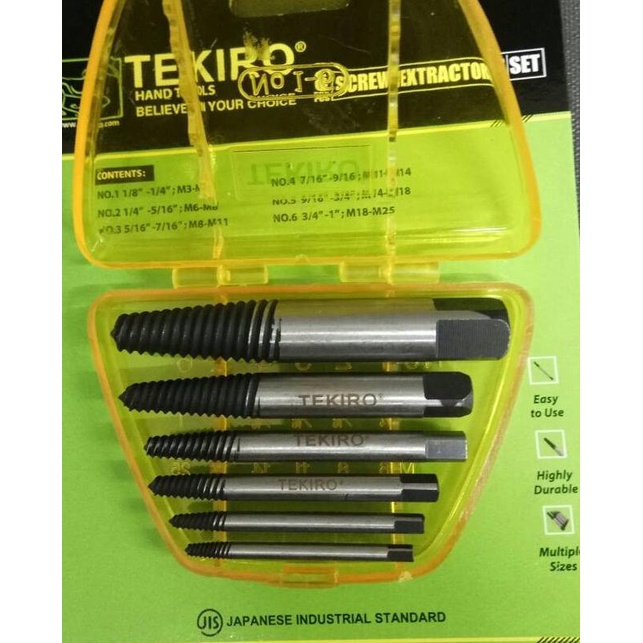 Tap Balik Set Tekiro ' Tap Pembuka Baut Patah Tekiro