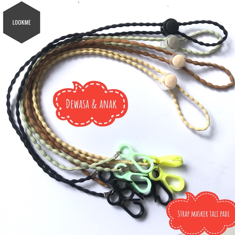 [DEASTORE] STRAP MASKER TALI PRIA WANITA / KONEKTOR MASKER / CONNECTOR MASKER / TALI MASKER / CONNECTOR HIJAB