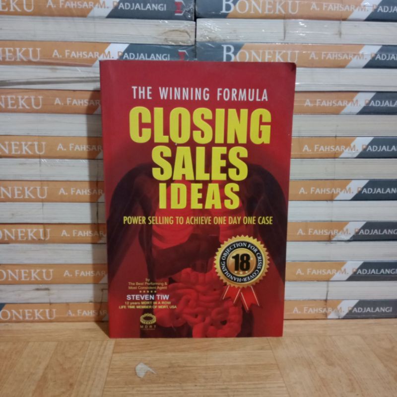 

BUKU ORIGINAL - THE WINNING FORMULA CLOSING SALES IDEAS