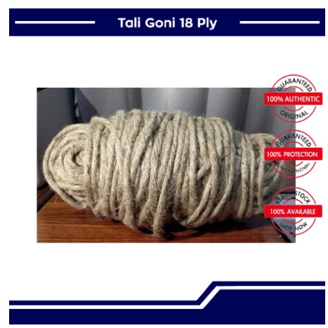 

Tali Rami / Tali Goni 18 Ply (50 Meter) / Coklat Natural