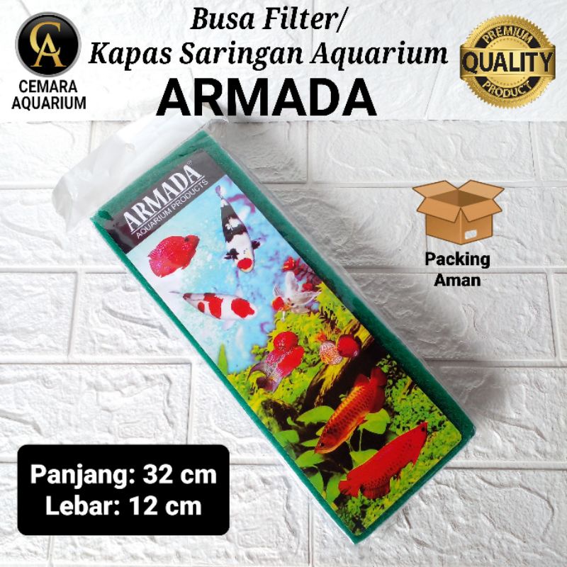 Kapas saringan/ Armada/ kapas saringan aquarium/ kapas filter aquarium/ busa filter/ busa filter aqu