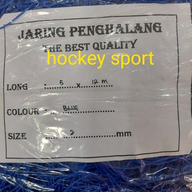 Jaring Pengaman Lapangan Futsal, Bola, voli 5x12x2mm - Biru