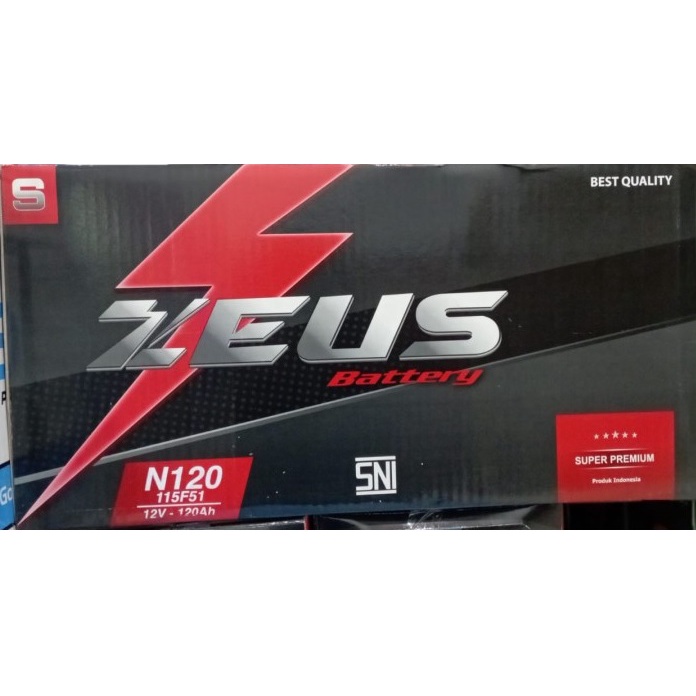 Aki Basah Zeus N120 (115F51) 12v 120Ah / 12v120Ah