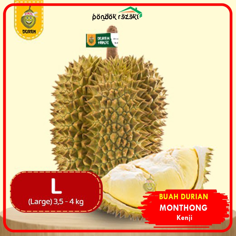 

Duren Kenji Monthong Bulat Fresh Ukuran Large (Buah Durian Utuh)