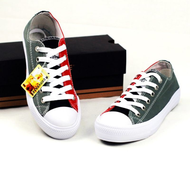 Sepatu Converse  Rainbow Kombinasi 3 Warna all star Chuck Taylor