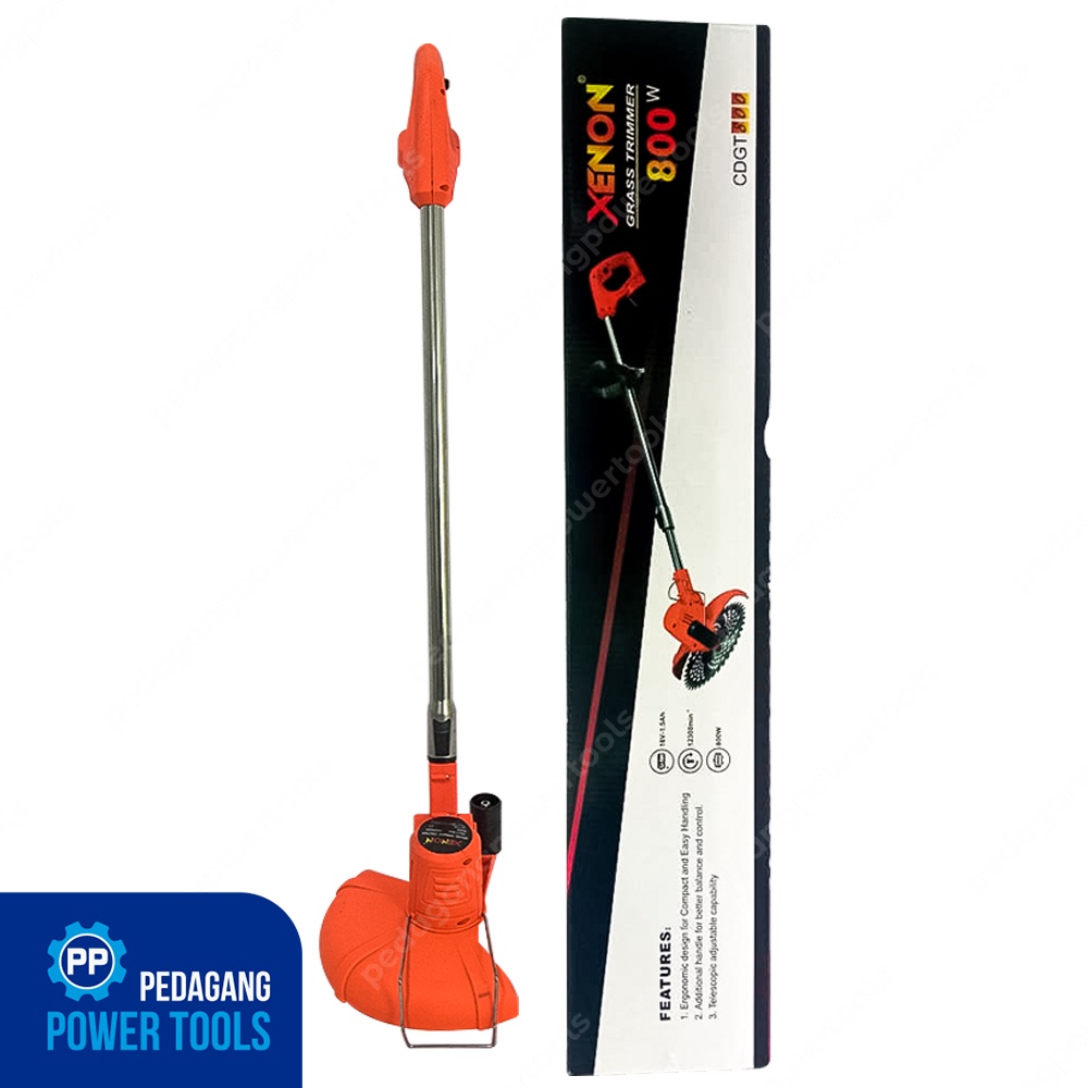 XENON CDGT800 CORDLESS GRASS TRIMMER 18V MESIN POTONG RUMPUT BATERAI