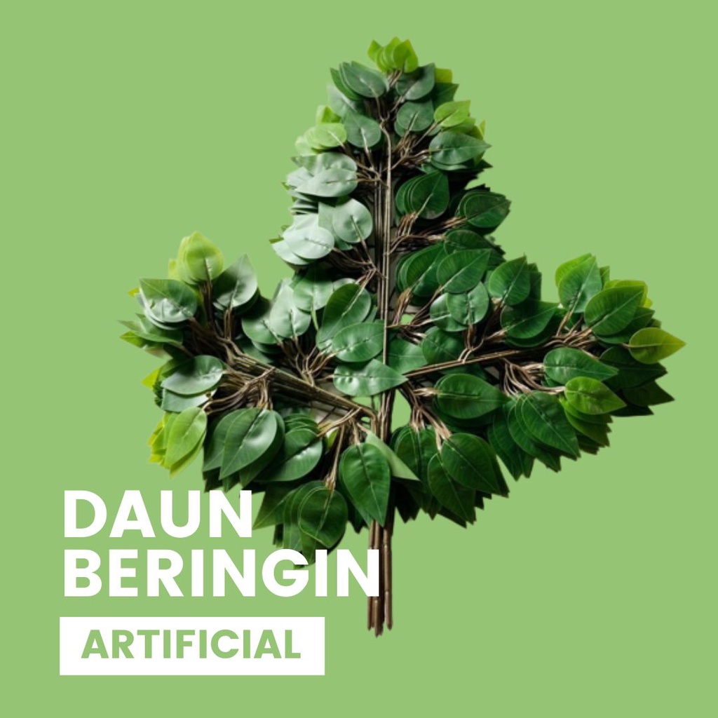 Daun beringin tangkai artificial sintetis best quality