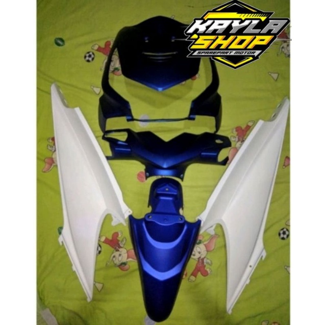 BODY HALUS BEAT KARBU 2010-2012 PUTIH DOFF+BIRU DOFF