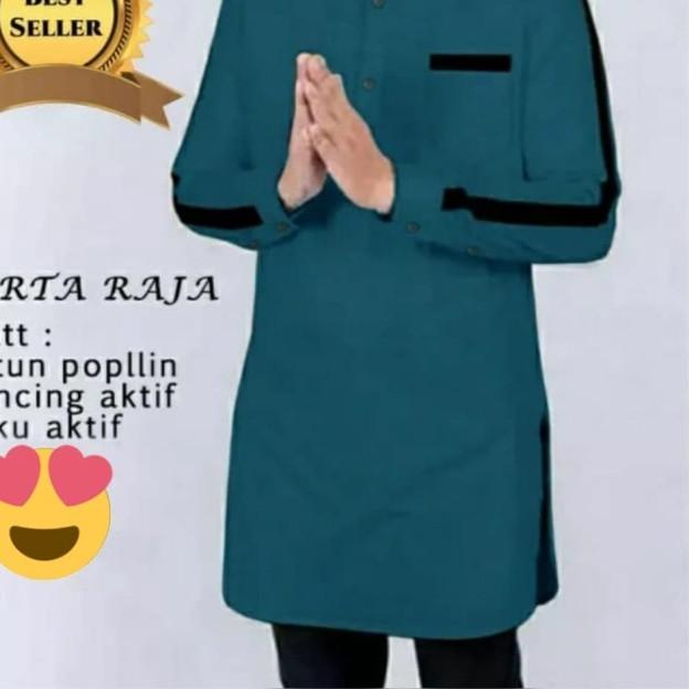 BAJU MUSLIM PRIA KOKO RAJA KEMEJA KOKO PRIA KOKO QURTA PAKISTAN - Putih, XXL