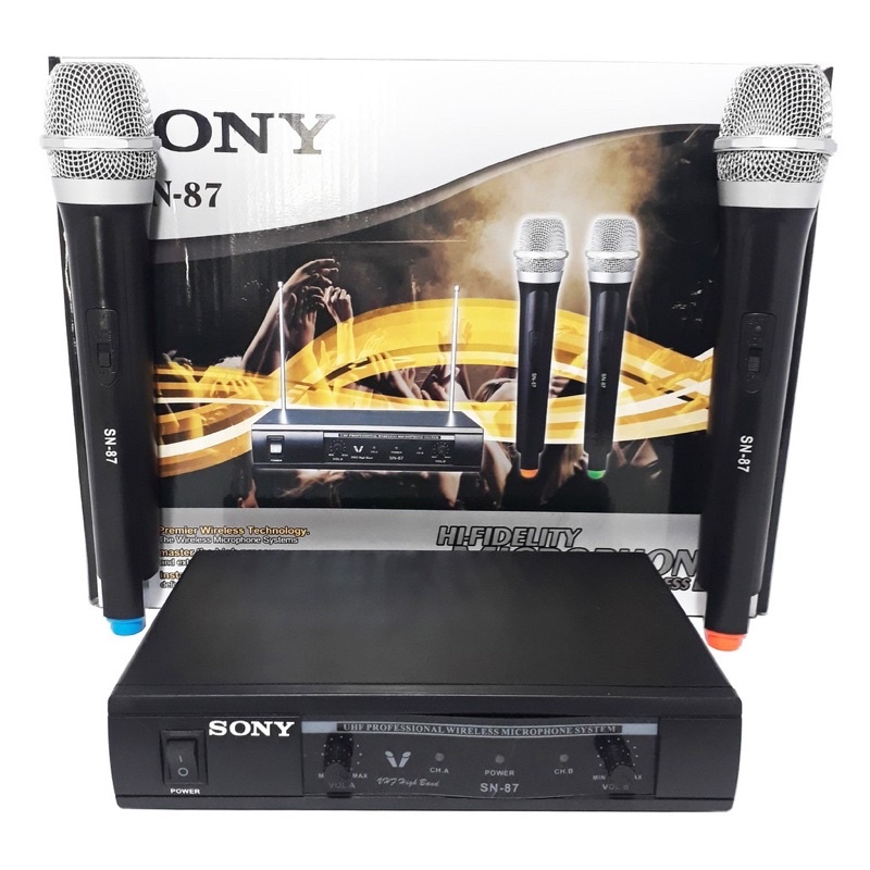 Mic wireless Sony SN-87 / microphone sony sn87 mic karaoke UHF