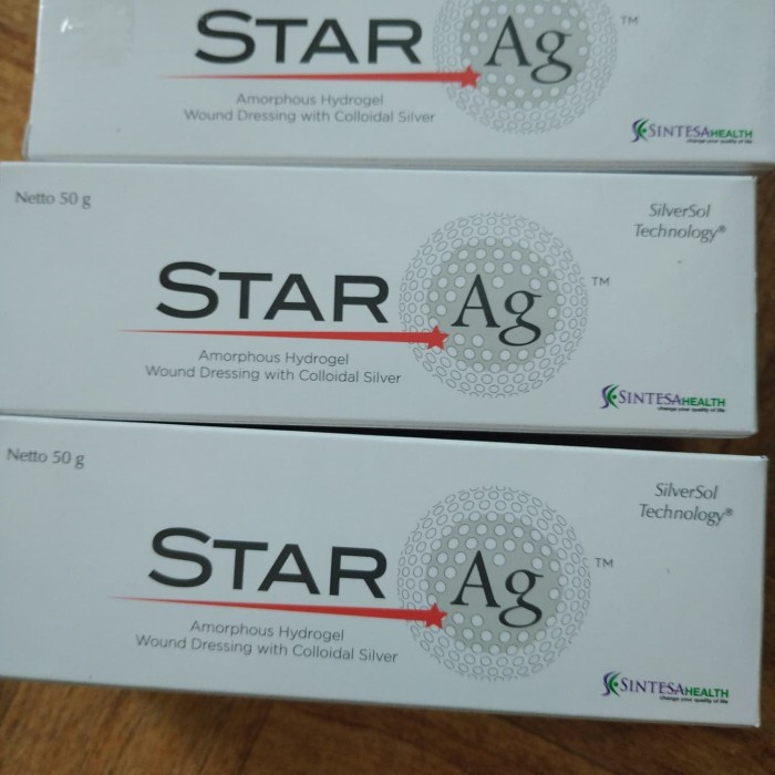 star AG silver 50 gr / salep luka dengan antimiktobial