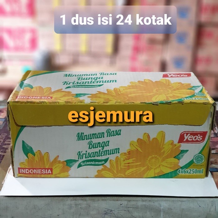 

TERMURAH Yeos Krisantemum / Chrysanthemum/ Teh Kembang kotak perdus 24 x 250 ml /TEH DIET/TEH