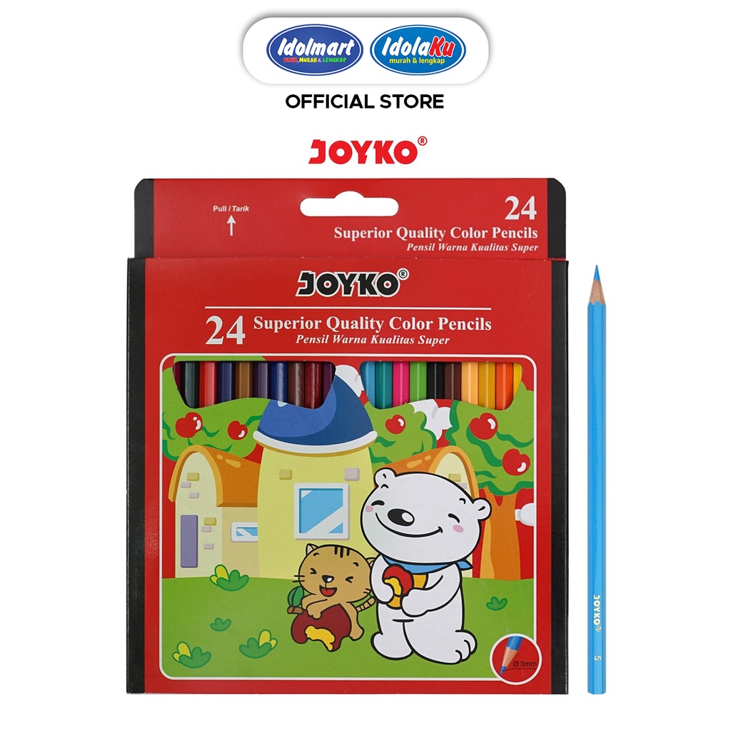 

IDOLMART Pensil Warna Joyko 24 Warna