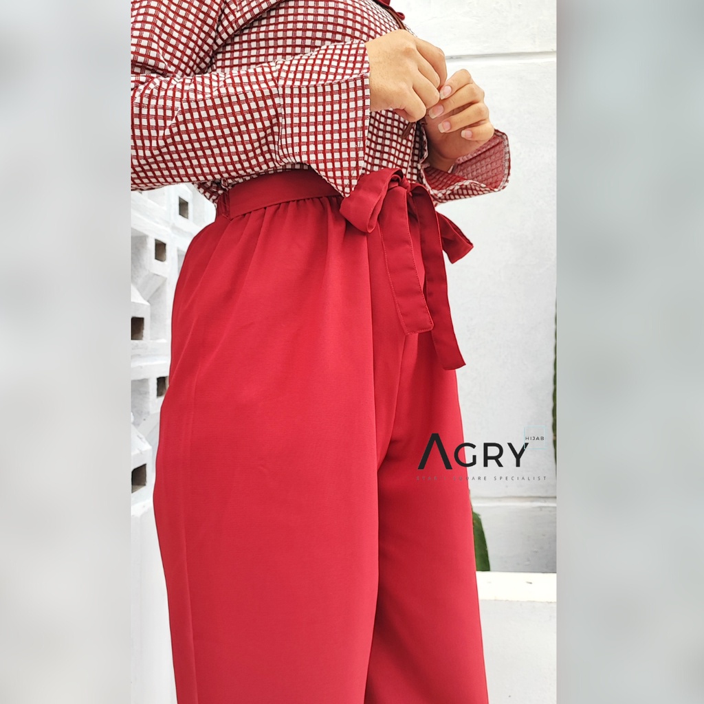 ᴀɢʀʏ Kulot Ribbon Pants