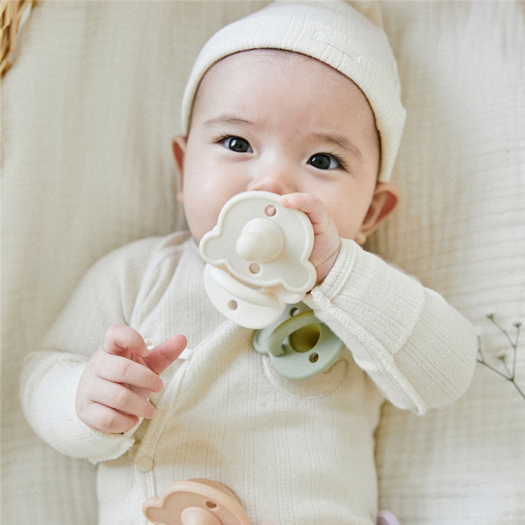 Little Momos Premium Baby Pacifier Dot Bayi Silicone Empeng Anak