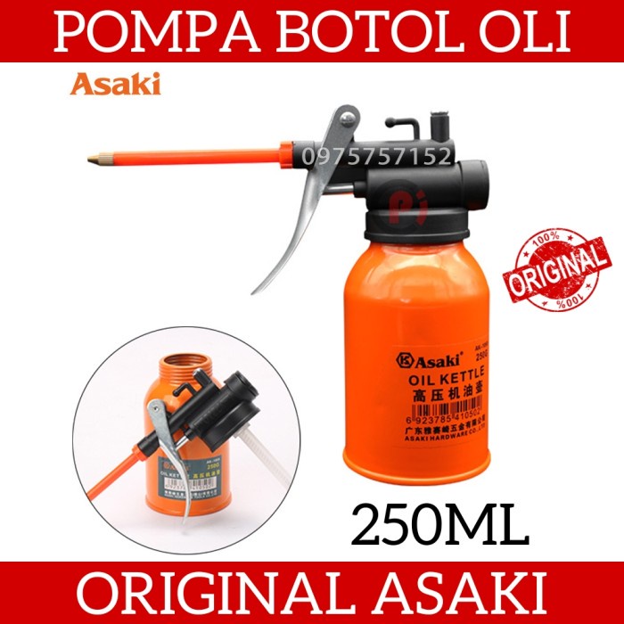 ASAKI AK-1051 Pompa Oli Engine Kettle Semprotan Minyak Kapasitas 250mL