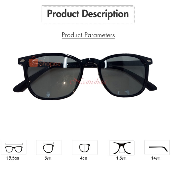 BARU! KACAMATA PHOTOCHROMIC DAN ANTI UV - KACAMATA LENSA NORMAL PHOTOCROMIC MODEL FRAME KOTAK UNTUK PRIA WANITA NO CASE