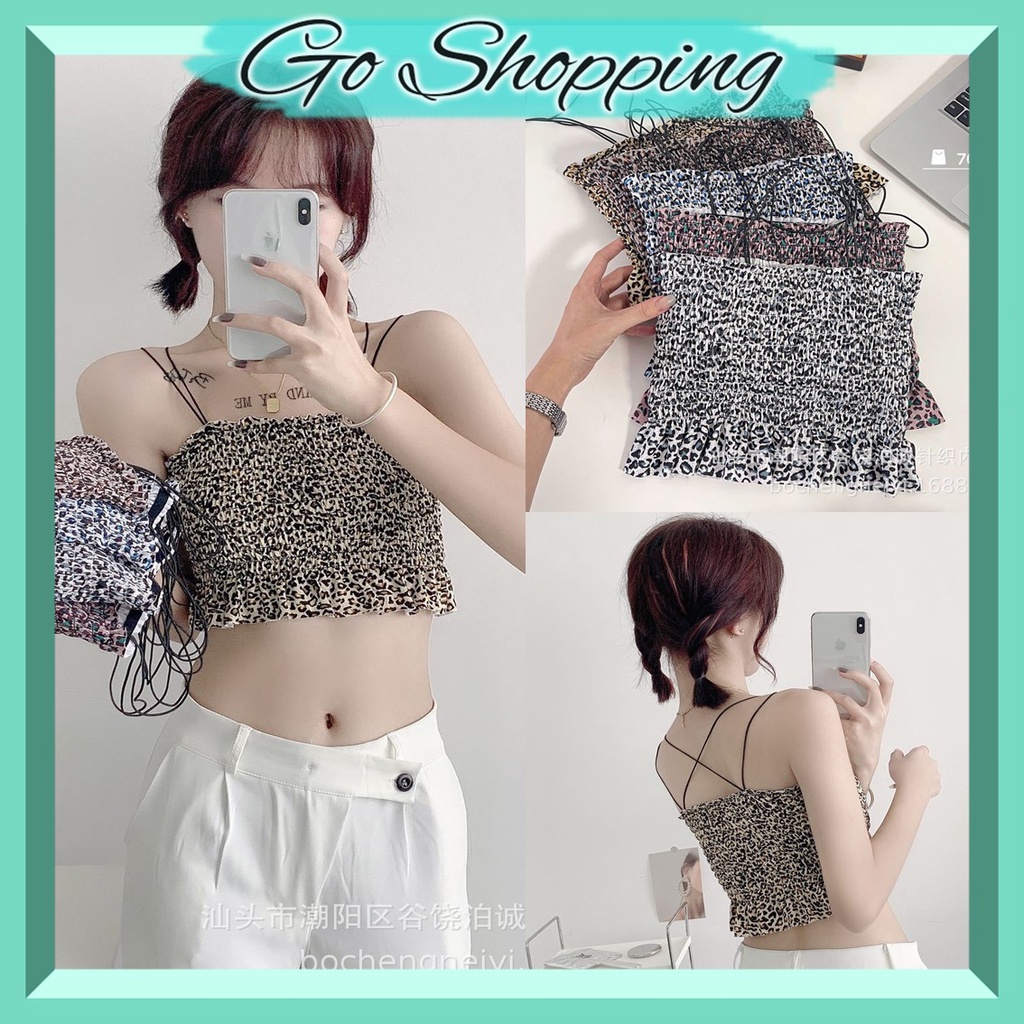 GO! BR939 TankTop Crop Top Bra Korean Style Bahan Katun Tali silang belakang cod