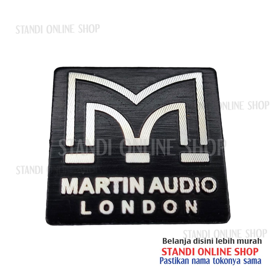 Emblem Aluminium Sticker Decals 3D Logo Martin Audio London Speaker