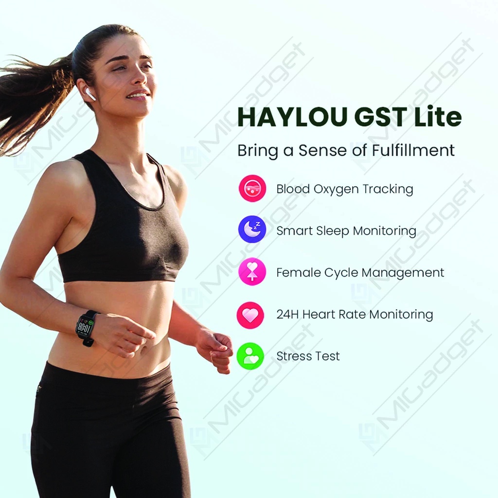 Haylou Jam Tangan Digital GST Lite LS13 Smartwatch Fitness Smart Watch LS 13 Pria Wanita