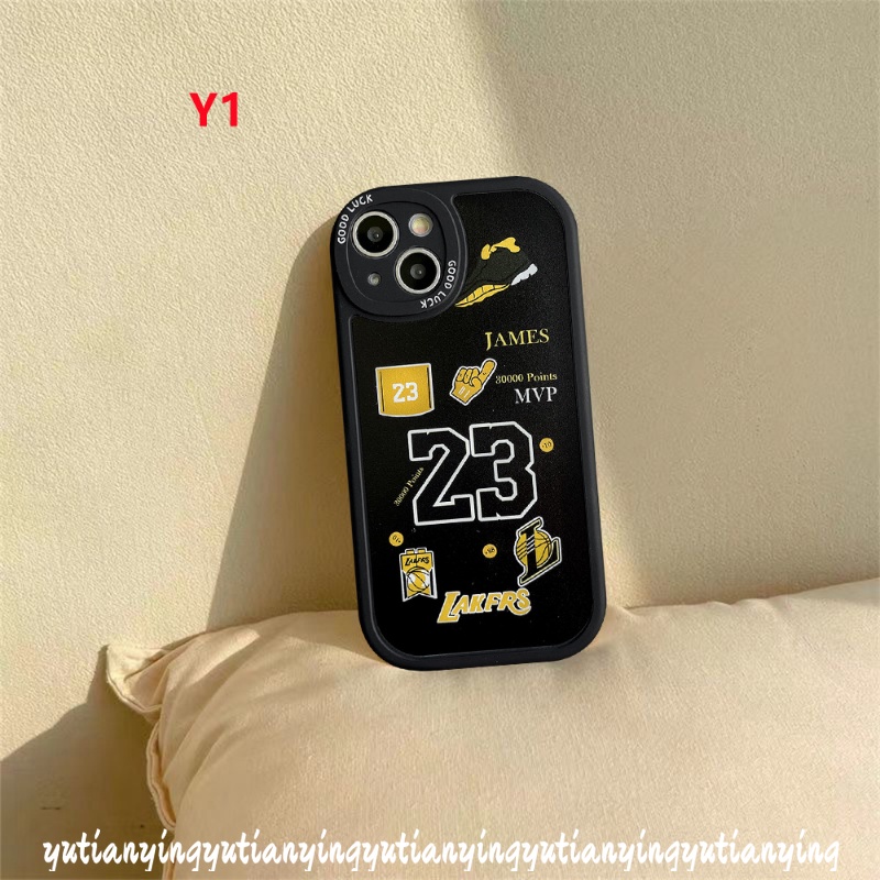 Oppo A17 A57 2022 A17K A16 A95 A78 A77s A54 A12 A96 A76 A16K A15 A55 A5s A1K A9 A5 A74 A16E A3S A94 A31 A15s A7 A53 A92 Reno 5Z 8 7Z 5F N.B.A Kobe James Label Trendy Sarung Soft Case