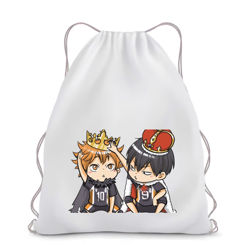 NEW BISA CUSTOM STRINGBAG HAIKYU haikyuu fly high volleyball manga anime jepang || Kiiyoomii ||