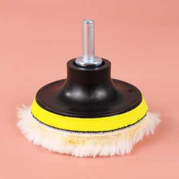 GS7i Polisher lembut wol mengkilap aman Universal Polisher Pad Wol Poles Wax Buffer Body Mobil 8 Cm