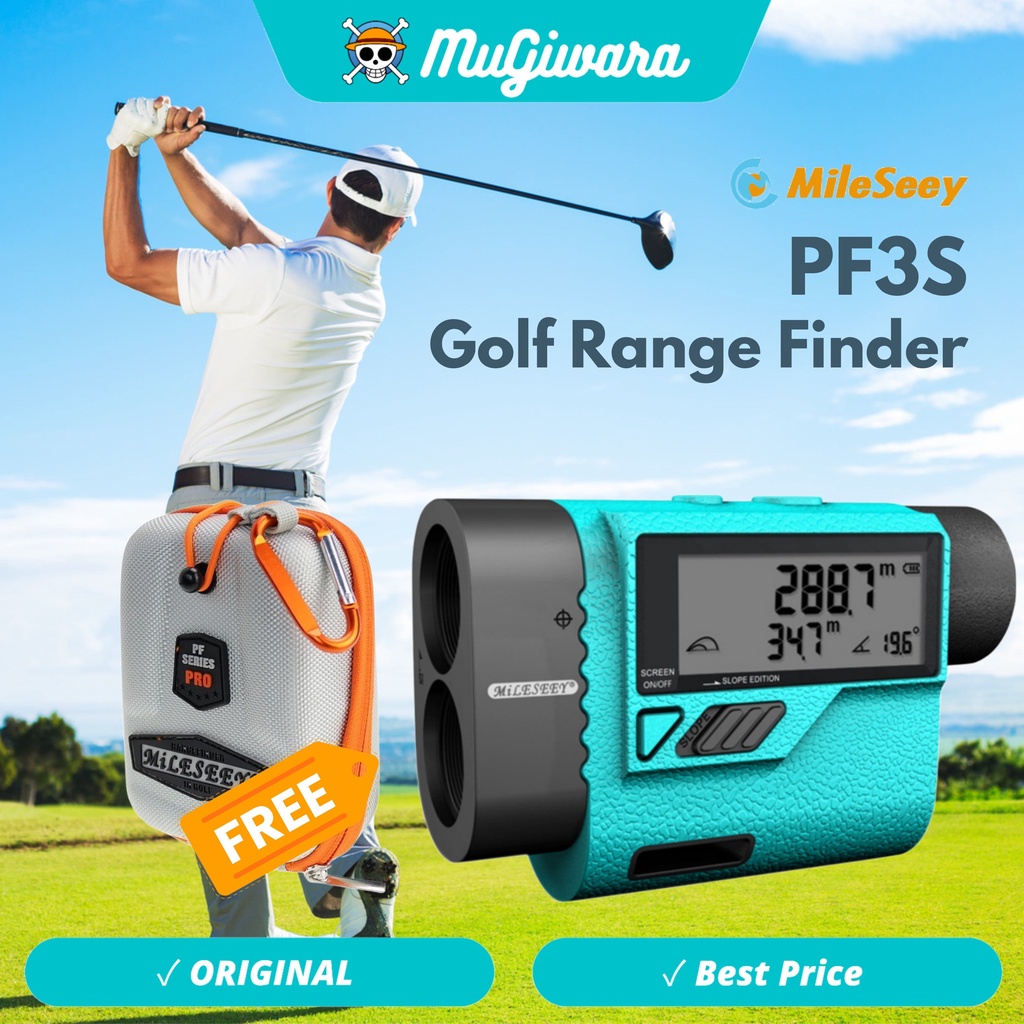 Mileseey PF3S Golf Laser Rangefinders 600M-1500M Pengukur Jarak Teleskop Mini