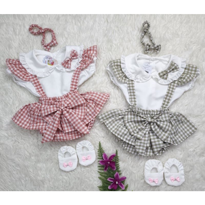 baju bayi perempuan Set Jumper Allea ff008