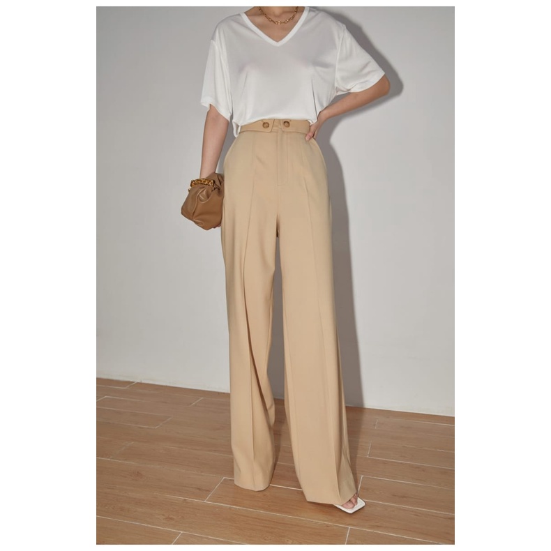 ZASKIYA - KULOT ALEXA TROUSER PANT WANITA BAHAN TORINO PREMIUM