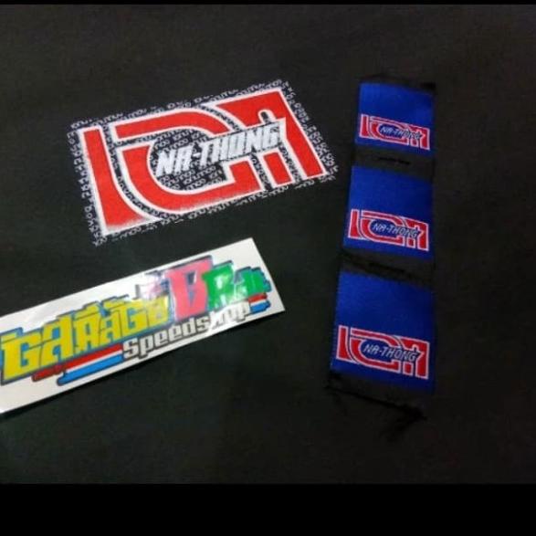 Sarung Jok Kulit Jok Nathong + Emblem Logo Nathong Original Thailand. - Hitam