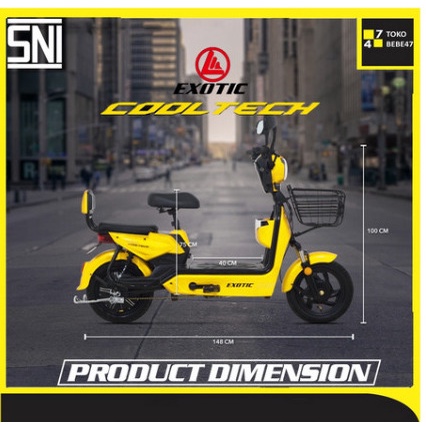 Pacific Exotic COOLTECH Sepeda Listrik Exotik Cool Tech Kultek