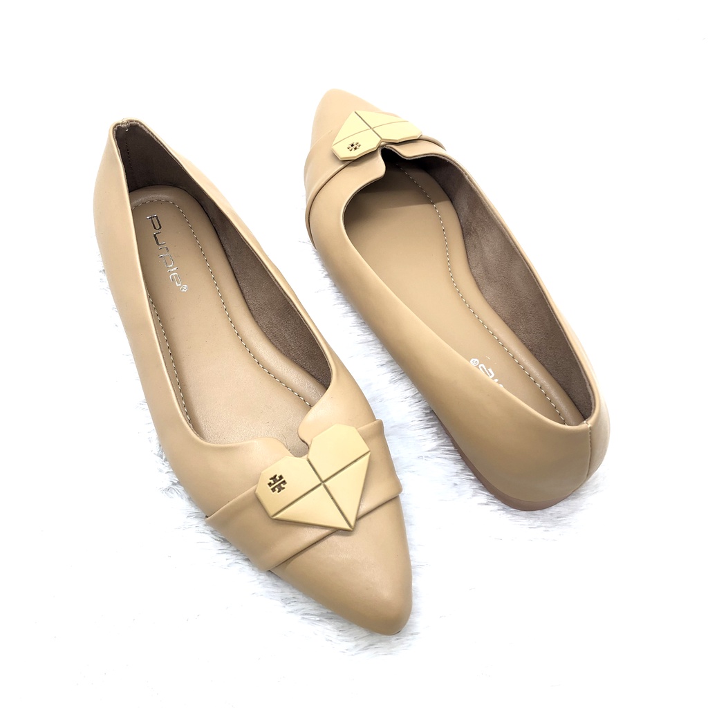 Flat Shoes Kerja Viditi Series Purple Shoes