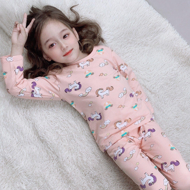 Cherry COD Setelan Baju Tidur Anak Lengan Panjang / Piyama Anak Lengan Panjang PY42