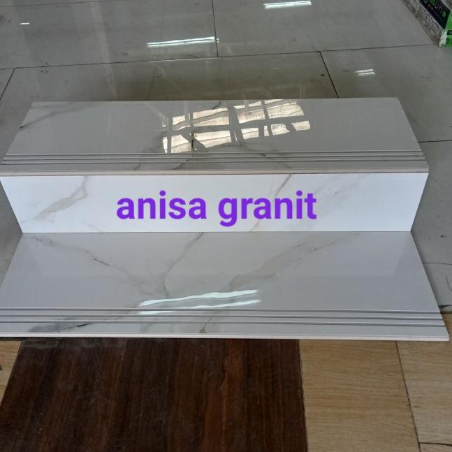 granit anak tangga per set 30x100 /20x100 indogress Nano poles glosi